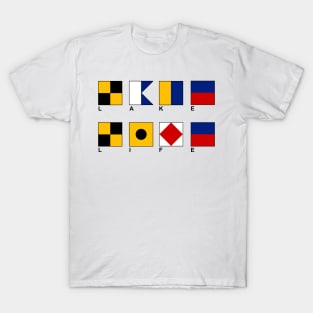 Lake Life and Nautical Flags T-Shirt